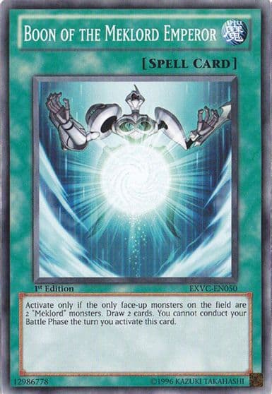 Boon of the Meklord Emperor Extreme Victory Yu-Gi-Oh! card