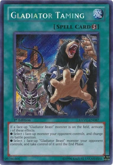 Gladiator Taming Extreme Victory Yu-Gi-Oh! card