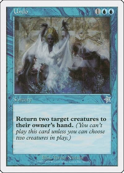 Undo Starter 1999 Magic card