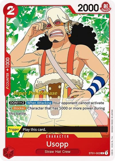 Usopp Super Pre-Release Starter Deck 1: Straw Hat Crew One Piece card