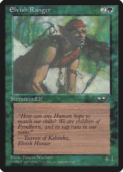Elvish Ranger Male Alliances Magic card