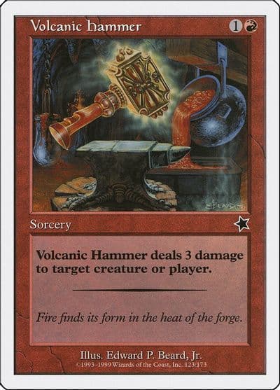 Volcanic Hammer Starter 1999 Magic card