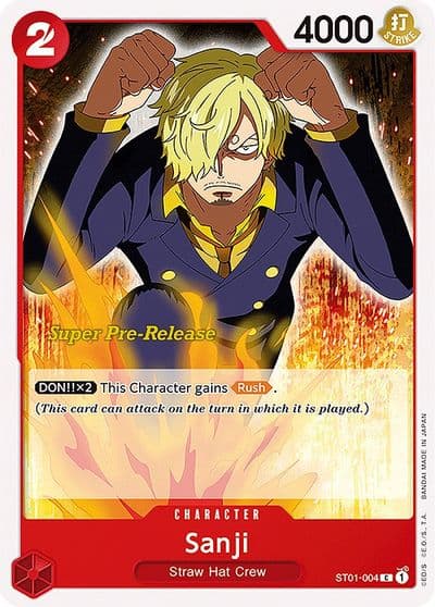 Sanji Super Pre-Release Starter Deck 1: Straw Hat Crew One Piece card