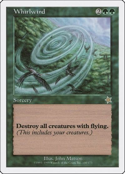 Whirlwind Starter 1999 Magic card