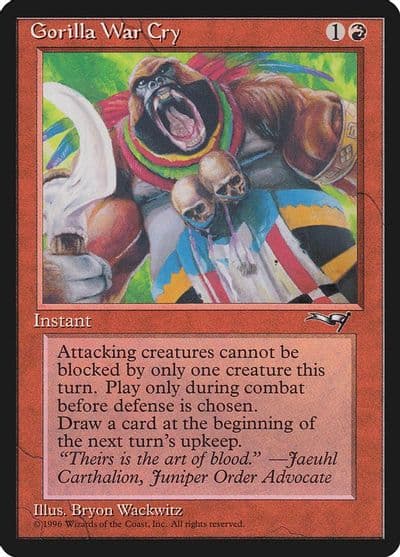 Gorilla War Cry Alliances Magic card