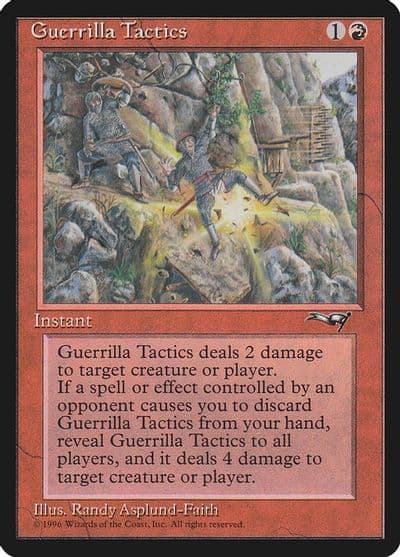 Guerrilla Tactics Cliff Alliances Magic card