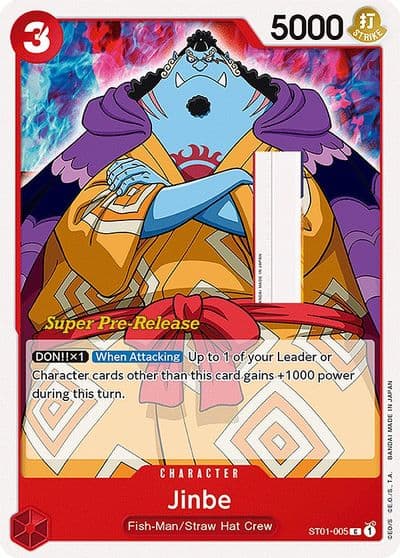 Jinbe Super Pre-Release Starter Deck 1: Straw Hat Crew One Piece card