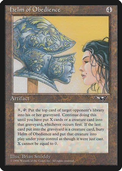 Helm of Obedience Alliances Magic card