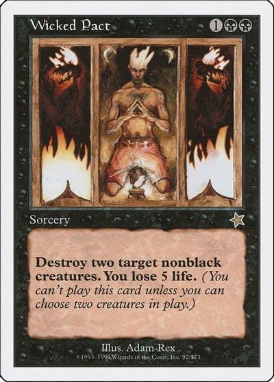 Wicked Pact Starter 1999 Magic card