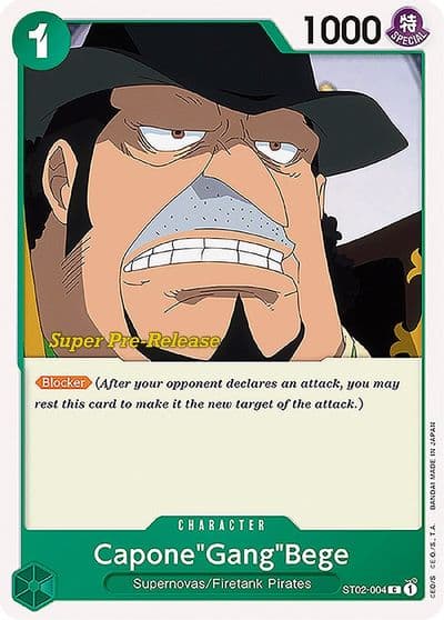 CaponeGangBege Super Pre-Release Starter Deck 2: Worst Generation One Piece card