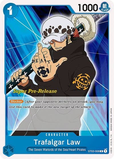 Trafalgar Law Super Pre-Release Starter Deck 3: The Seven Warlords of the Sea One Piece card