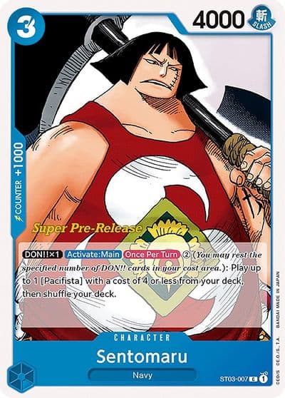 Sentomaru Super Pre-Release Starter Deck 3: The Seven Warlords of the Sea One Piece card