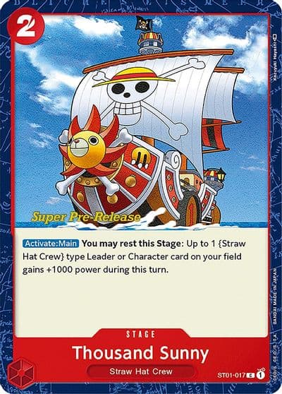 Thousand Sunny Super Pre-Release Starter Deck 1: Straw Hat Crew One Piece card