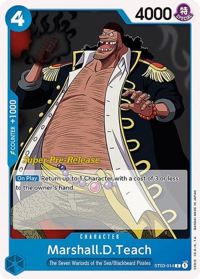 MarshallDTeach Super Pre-Release Starter Deck 3: The Seven Warlords of the Sea One Piece card