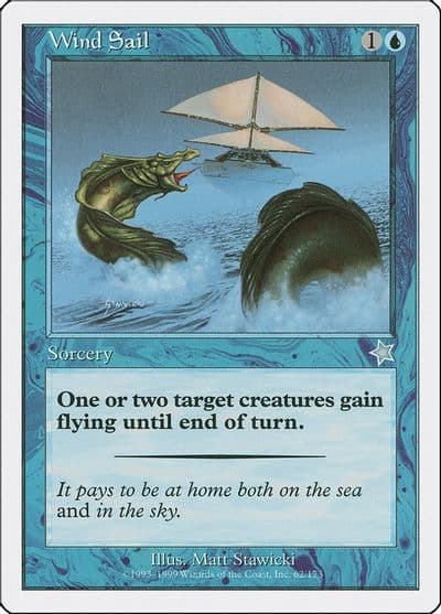 Wind Sail Starter 1999 Magic card