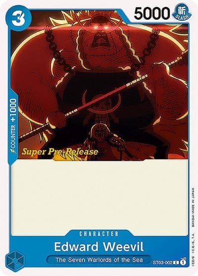 Edward Weevil Super Pre-Release Starter Deck 3: The Seven Warlords of the Sea One Piece card