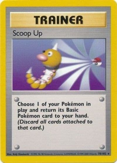 Scoop Up Base Set Pokemon card