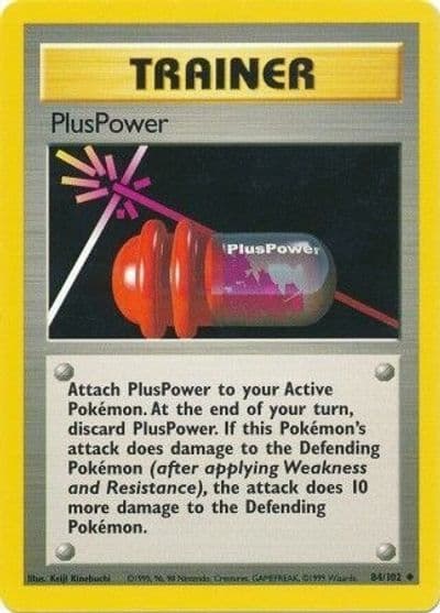 PlusPower Base Set Pokemon card