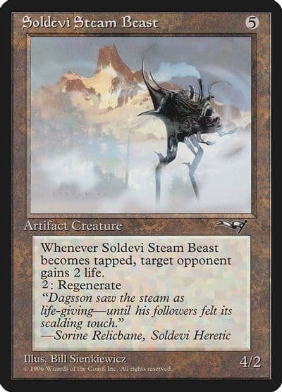 Soldevi Steam Beast Alliances Magic card
