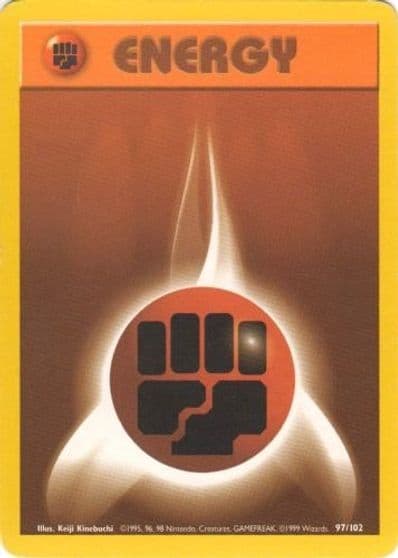 Fighting Energy Base Set Pokemon card