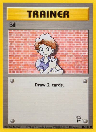 Bill Base Set 2 Pokemon card