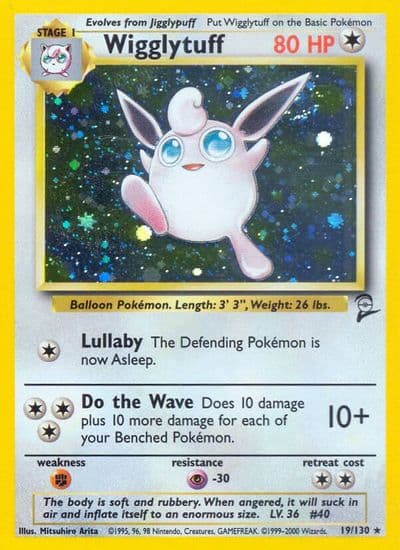 Wigglytuff Base Set 2 Pokemon card