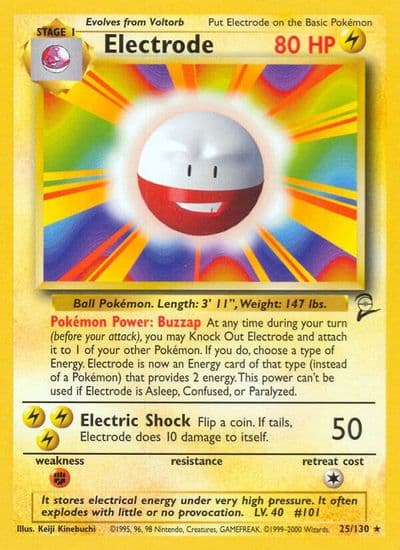 Electrode Base Set 2 Pokemon card