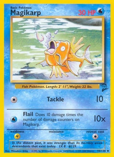 Magikarp Base Set 2 Pokemon card