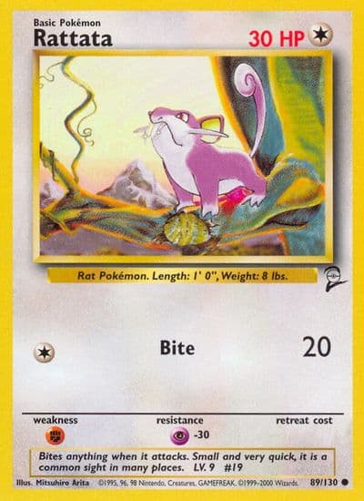 Rattata Base Set 2 Pokemon card