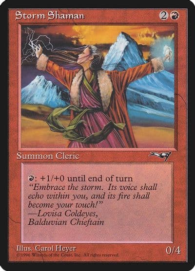 Storm Shaman Female Alliances Magic card
