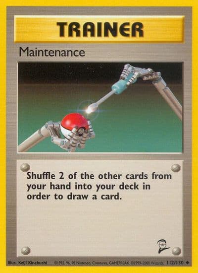 Maintenance Base Set 2 Pokemon card