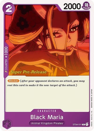 Black Maria Super Pre-Release Starter Deck 4: Animal Kingdom Pirates One Piece card