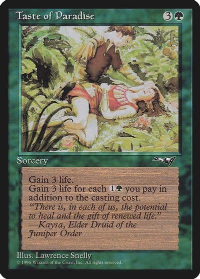 Taste of Paradise Alliances Magic card