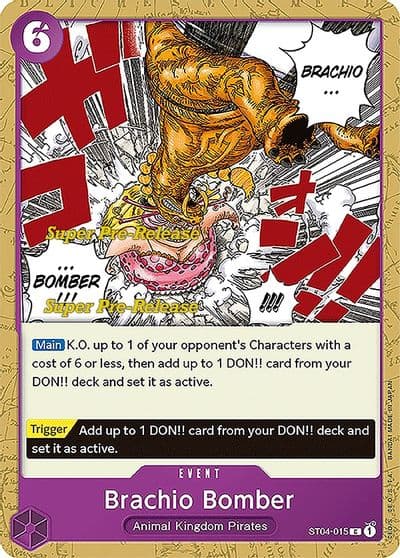 Brachio Bomber Super Pre-Release Starter Deck 4: Animal Kingdom Pirates One Piece card