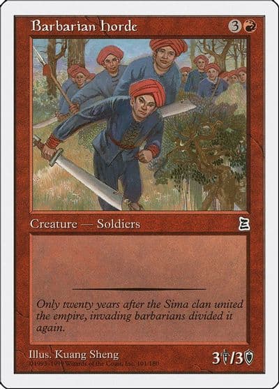 Barbarian Horde Portal Three Kingdoms Magic card