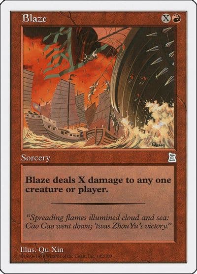 Blaze Portal Three Kingdoms Magic card