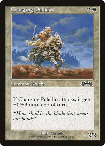 Charging Paladin Exodus Magic card