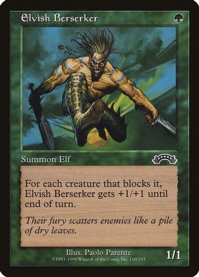 Elvish Berserker Exodus Magic card