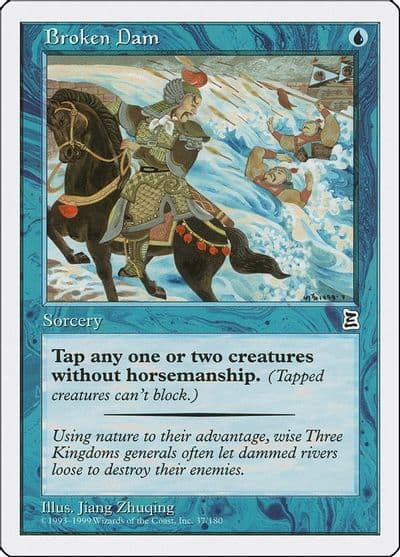 Broken Dam Portal Three Kingdoms Magic card