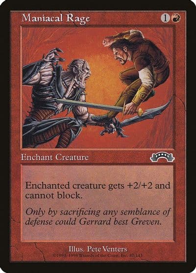 Maniacal Rage Exodus Magic card