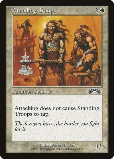Standing Troops Exodus Magic card