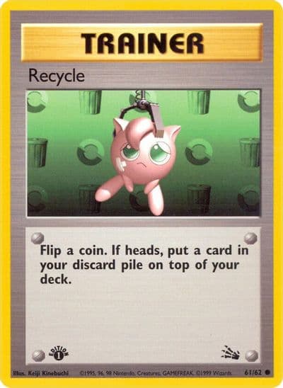 Recycle Fossil Pokemon card