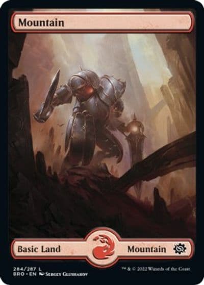 Mountain 284 Full Art The Brothers' War Magic card