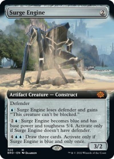 Surge Engine Extended Art The Brothers' War Magic card