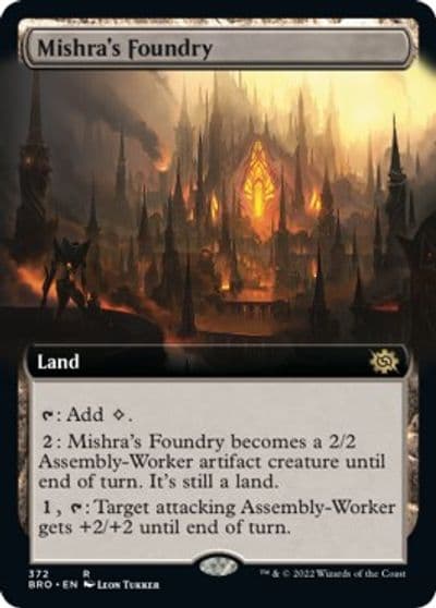 Mishras Foundry Extended Art The Brothers' War Magic card
