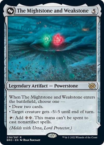 The Mightstone and Weakstone The Brothers' War Magic card