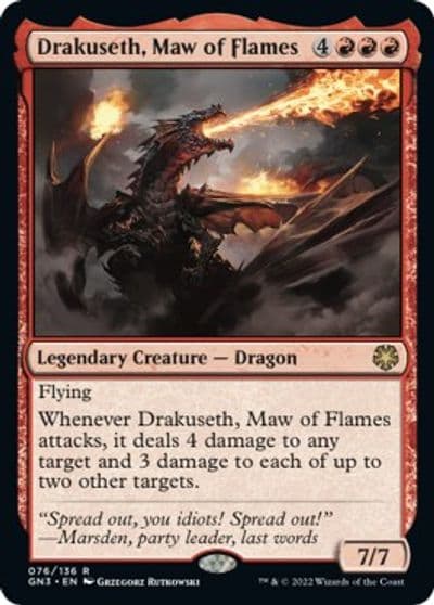 Drakuseth Maw of Flames Magic Game Night: Free-For-All Magic card