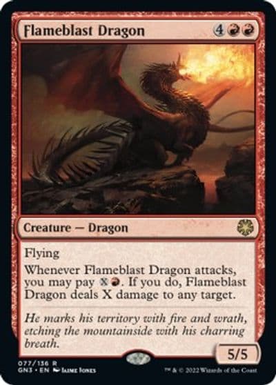 Flameblast Dragon Magic Game Night: Free-For-All Magic card