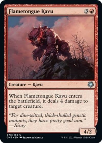 Flametongue Kavu Magic Game Night: Free-For-All Magic card
