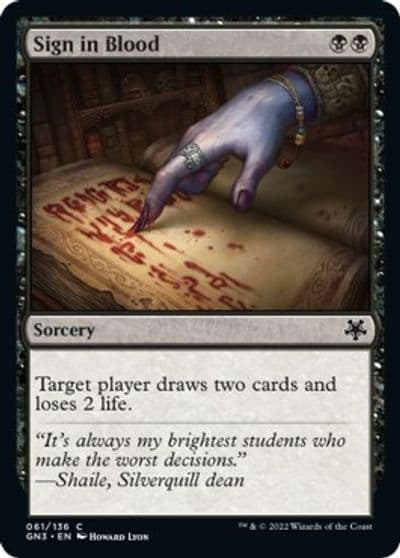 Sign in Blood Magic Game Night: Free-For-All Magic card